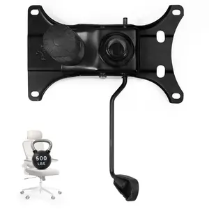 Heavy Duty 500LBs Office Chair Tilt Control Mechanism Replacement Parts, W/6" x 10.2" Mounting Holes Office Chair Swivel Tilt Base for Executive and Gaming Chairs- Black