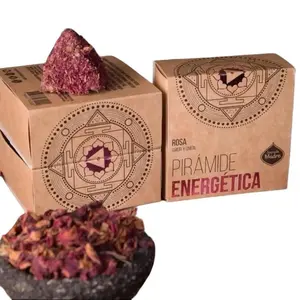 Energetic Pyramid Incense - Sacred Geometry Frankincense Rose Cinnamon Chamomile