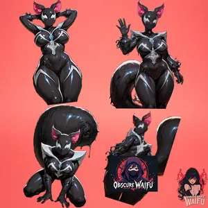 Squirrel Girl (VENOM) Rivals Waifu Decal Sticker 4 Pack