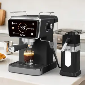 Sunvivi 20 Bar Espresso Machine for Home and Office, 3-in-1 Iced Coffee Maker with Milk Frother, Espresso Shot & Iced Coffee, LED Touchscreen, 52OZ Removable Water Tank, Professional Coffee Brewing