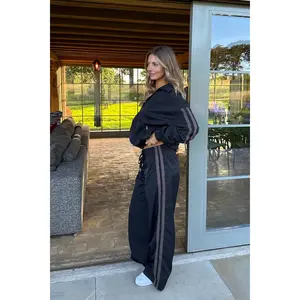 Kieran Stripey Nylon Track Jacket