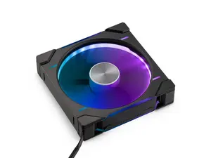 Phanteks D30-140 DRGB PWM Fan, Reverse Airflow Model, Premium D-RGB Performance Fan, ARGB/DRGB lighting, Daisy-chain Fan Linking system, Black