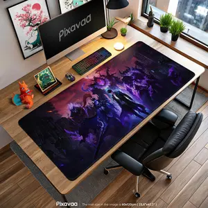 Solo Leveling Mouse Pad Sung Jin-Woo with Shadow Army Art Gaming Mouse Pad Desk Mat Keyboard mousemat Anime Waifu Gamer
