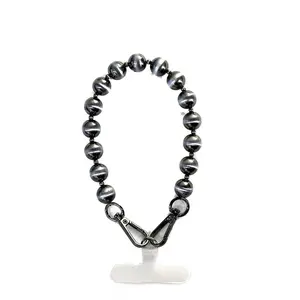 Faux Silver Phone Wristlet