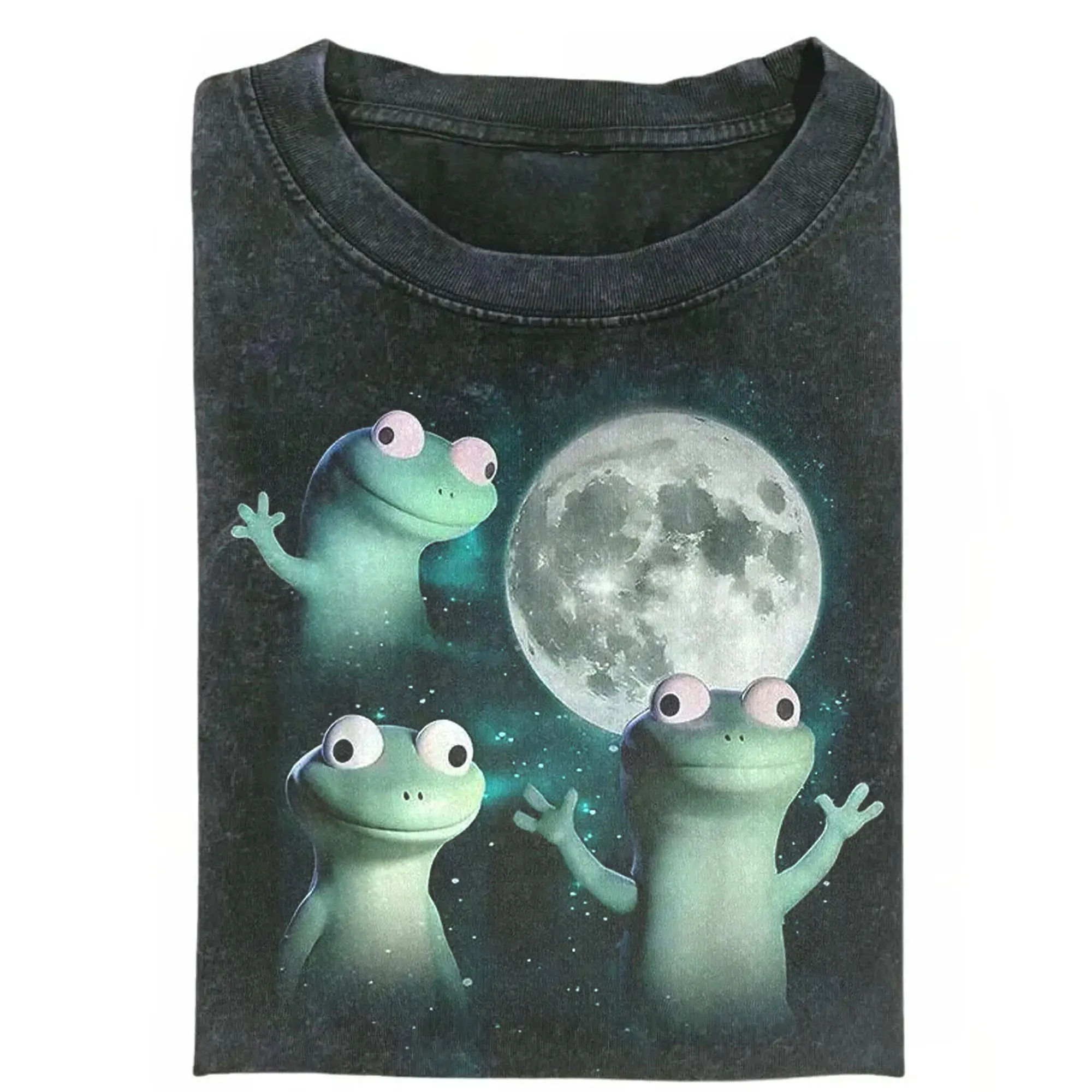 Lizard Moon Shirt, Lizard Lizard Lizard Meme Shirt, Derpy Lizard Button Funny Meme T-shirt