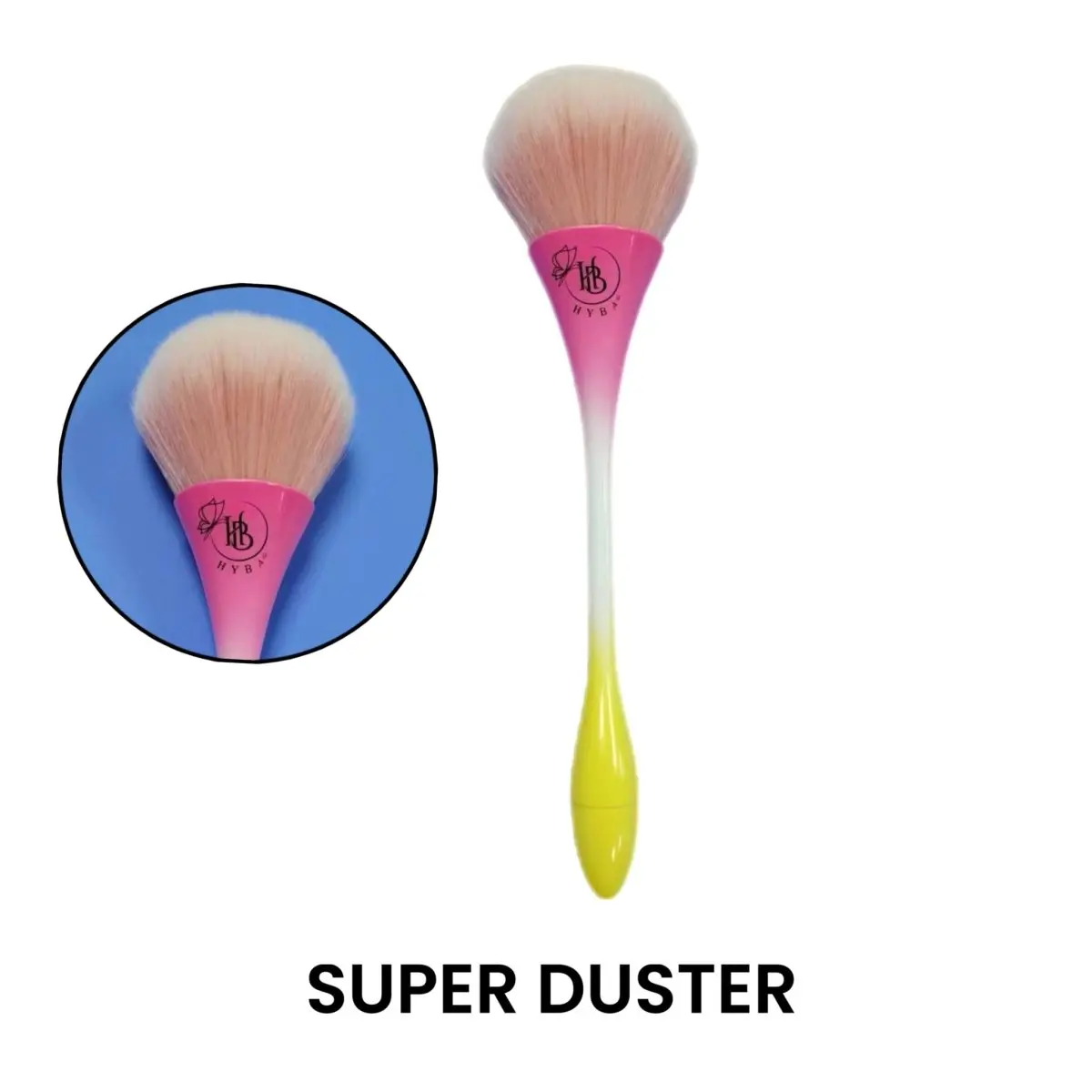 #24 HB SUPER DUSTER Brush (Pink & Yellow)