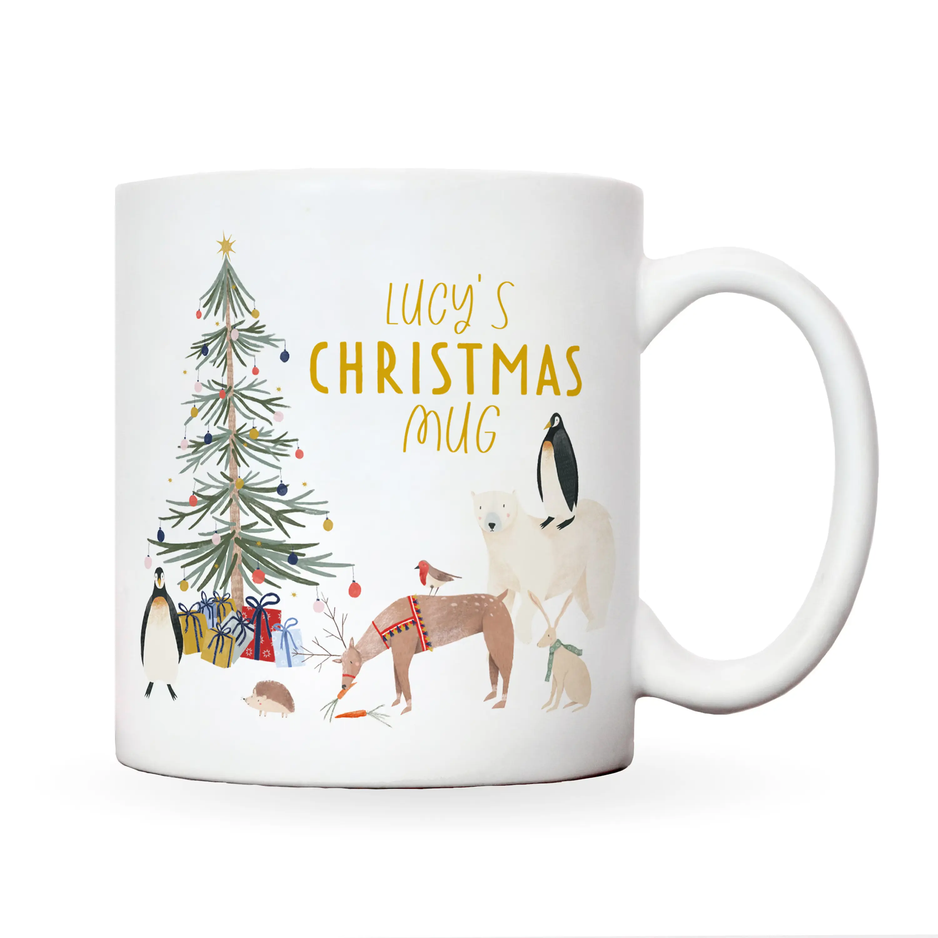Personalized Christmas Mug | Custom Hot Chocolate Mug | Perfect Stocking Filler & Secret Santa Gift | 11oz & 15oz Options | Ideal for Christmas Eve Box