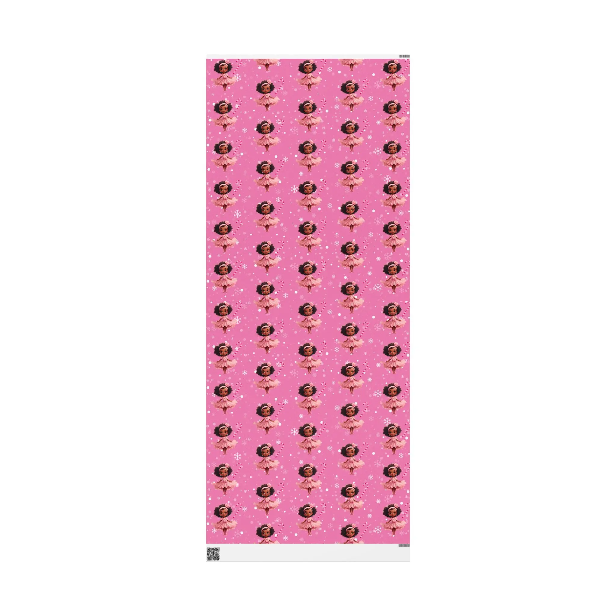 African American Christmas Pink Ballerina Gift Wrap Papers, Black Girl Magic, Kwanzaa, Melanin, African Diaspora, Black Wrapping Paper