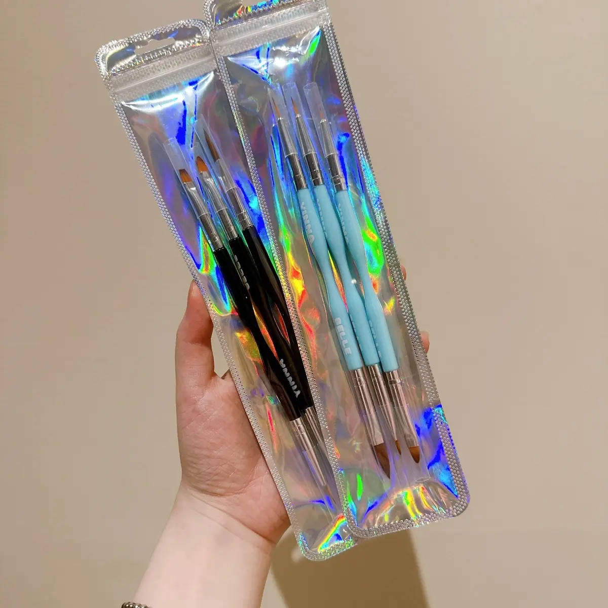 Double ended Makeup brush, water activated eyeliner brushes
