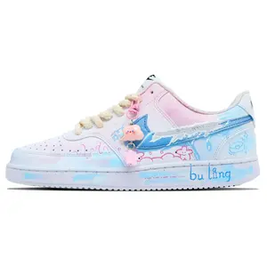 Nike Court Vision 1 Custom Low-Top Sneakers with Oceanic Design for Men and Women Trending Shoes, House White Official Shoes to Get / Maison Mihara