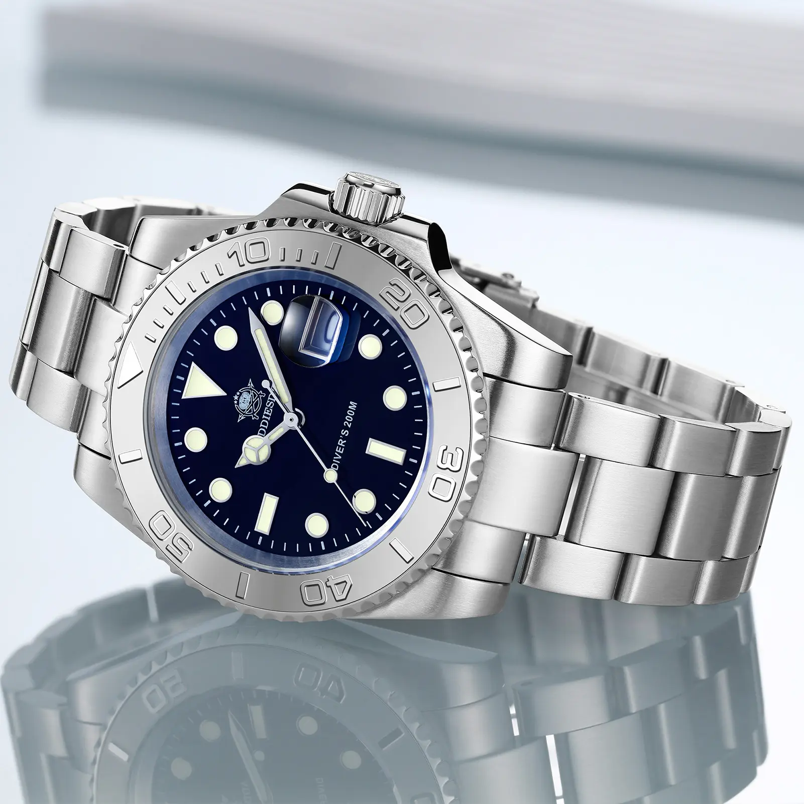 (Clearance Sale) ADDIESDIVE Mens Dive Watch Luxury Wristwatch - 41mm Roating Bezel, 316L Stainless Steel, 200m Waterproof, Swiss Super Luminous