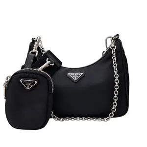Pre-owned PRADA Nylon Crossbody Bags Black Re Edition 2005 Crossbody Bag