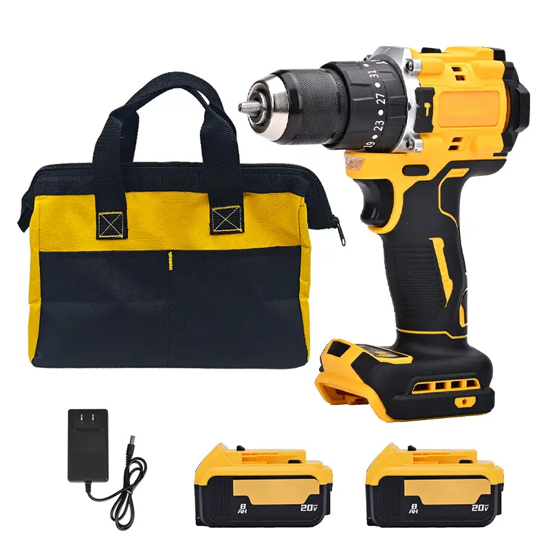 ELECMAPS Cordless Brushless Electric Drill Tool Set (Tools Only), Compatible with Dewalt 20V Battery, Includes Drill Bit Kit, Multi-Purpose Power Drill for Drilling Holes, Home Repairs, and DIY Projects, Ideal Gift for Men
