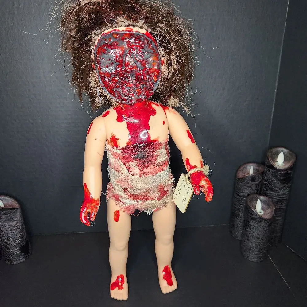 Creepy horror doll Face off Frankie