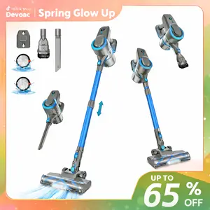 Devoac N300 Cordless Vacuum, 8-in-1 Rechargeable Stick Vacuum, Lightweight and Designed for Everyday Home Cleaning, with up to 20kPa Suction and up to 40 Minutes of Runtime, for Hardwood Floors, Carpets, Tiles, cars, and Pet Hair