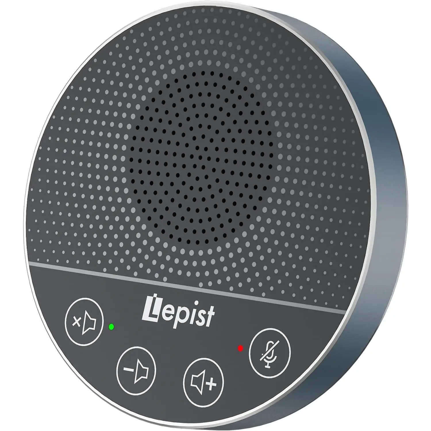 Compact USB Speakerphone with Built-in Mic, 360-Degree Voice Pickup, Noise Cancelling, High-Quality Loudspeaker, Plug-and-Play for Home Office PC & Laptop, Remote Business Calls, Webinars, Zoom/Teams/Skype