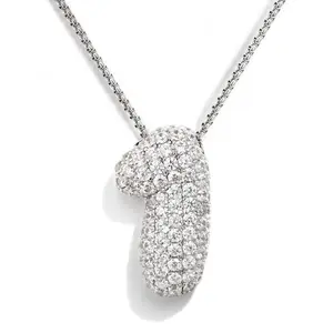 KissYan Bubble Number Necklace, 14K Gold Plated Cubic Zirconia 0-9 Charms Pendant Box Chain Necklace Inspiration Numerology Jewelry for Women Men,summerwins DealsForYouDays