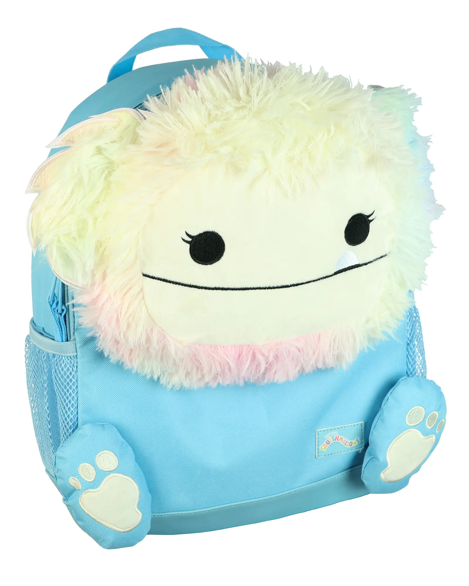Squishmallows Backpack 16" Zozo the Bigfoot Soft Face Character Bag