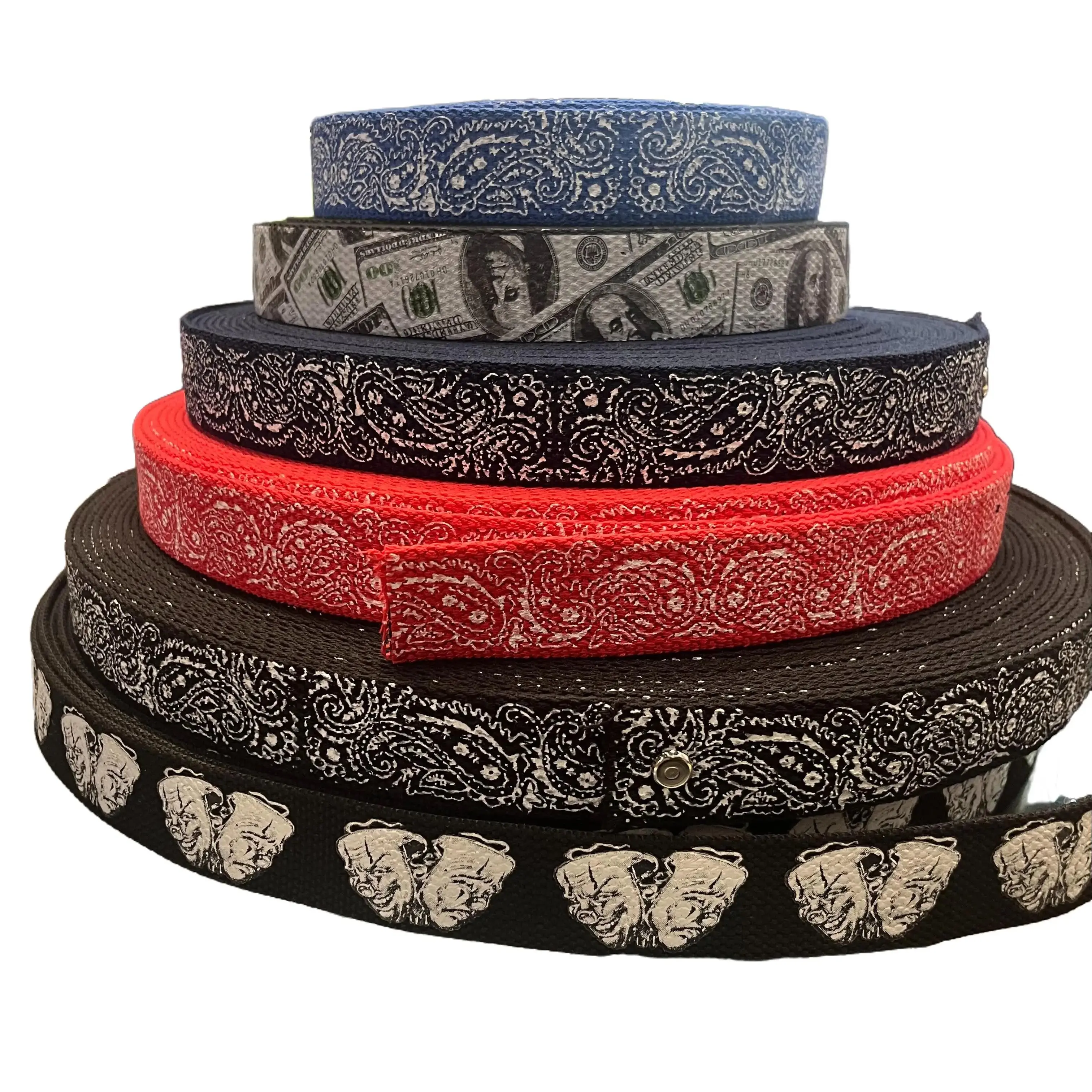Buy by Yard Canvas Military Belt - Durable Canvas, US Military Webbed Service Belt, Unisex, Available in Various Colors and Yard Selections