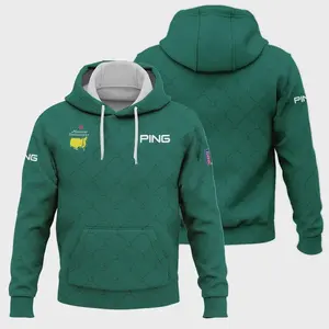 Pattern Masters Tournament Ping Hoodie Shirt in Green - Logo Design for Golf Enthusiasts