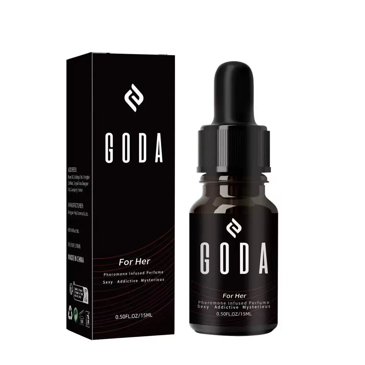 Goda For Her | 15ml Eau De Parfum | Jasmine Blackcurrant | Bud Panna Cotta | Peony Rose Pink Pepper