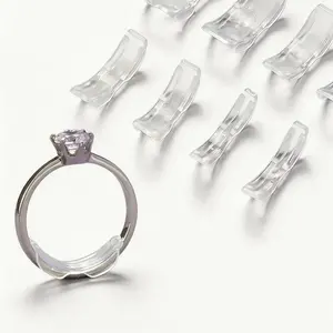 Silicone-PVC Ring Sizer Adjuster, Invisible Resizing Spacer, Anti-Slip Jewelry Tool for Loose Rings to Achieve a Tighter, Better Fit