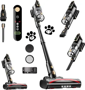 Trucozie Cordless Vacuum Cleaner-T352, 45Kpa 50 Mins Runtime Self-Standing Stick Vacuum Cleaners for Home, Powerful Suction, Lightweight, LED Touch Screen 8 in 1 Vacuum for Pet Hair, Carpet, Hardwood Floor