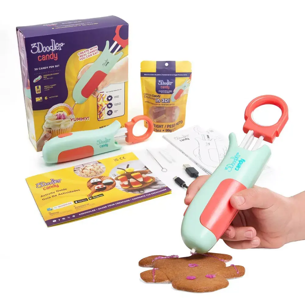 3Doodler Candy 3D Pen Set - 1 Set, Batteries Included, Child-Safe, Diabetic-Friendly, Suitable for Ages 8 and Up (Crafts & DIY Lifestyle Hobby Tool)