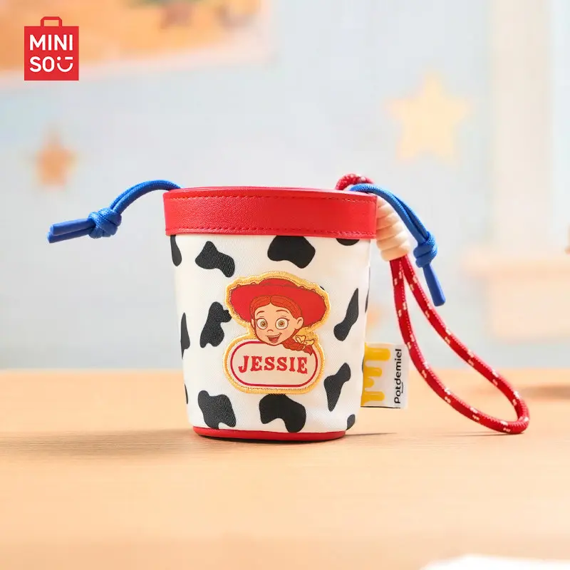 MINISO Toy Story 5 Colorful Coin Purse. Two Cute Styles: Buzz Lightyear And Jessie, Bright Vibrant Color Matching, Soft Lightweight Material, Tiny Portable Size For Summer Daily Outings To Store Coins And Small Accessories