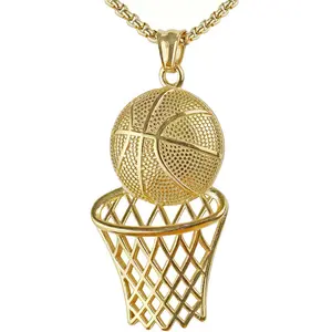 Basketball hoop pendant hip-hop creative necklace - New product jewelry for sports accessories
