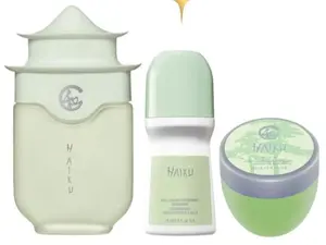 Avon Haiku Set x3 - Perfume Deodorant & Body Cream Fresh Floral Fragrance for Women