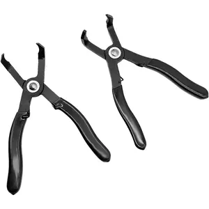 30°& 80° Push Pin Plier Set, Angled Pliers Fastener Remover Tool Rivet Puller, 2 Pcs Set