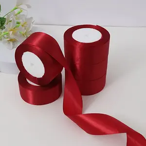 5 Rolls Silk Ribbon DIY Gift Wrapping Ribbon, Wedding Party Holiday Gifts, Handmade Hair Accessories, Multi-Purpose Satin Ribbon