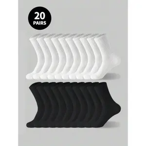 (Gold promotion)5 Pairs/10 Pairs/20 Pairs Of Couple's Casual Stockings, Tennis Socks,Sweat Absorbing And Breathable, Very Suitable For Home Wear