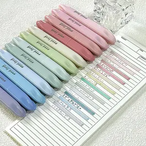 4pcs Fluorescent Highlighter Pens, Multicolor Soft Eye Protection, Dual Tip Fine & Wide, Quick Dry Smooth, Ideal for Students Notes, Ink Pen