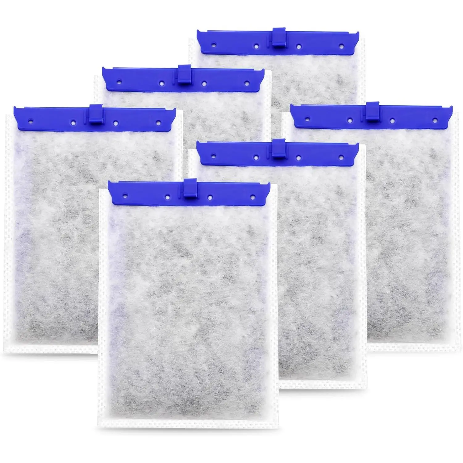 6 Pack Aquarium Filter  Compatible with Whisper Power Filters,Large Replacement Filter Cartridges Bio-Bag for ReptoFilte 20i/40i/IQ20/IQ30/IQ45/IQ60