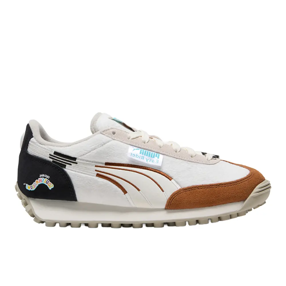 PUMA Womens X Easy Rider Cam Sneakers Shoes Casual - White