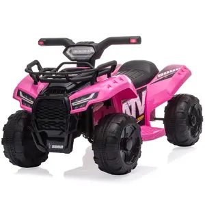Bobike Kids Ride on ATV, 6V Battery Powered Kids Electric Vehicle, 4 Wheeler Quad w, Electric Ride on fun Toys Best birthday Gifts Boys Girls Girls