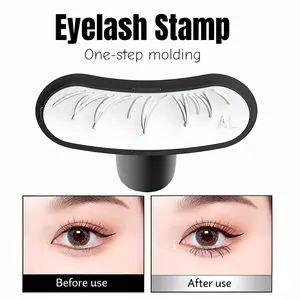 Reusable False Eyelash Stamp, Quick-Dry Design, Ideal for Beginners & Cosplay, Sweatproof & Smudge-Free, Natural Look Lashes, Cosmetic, Makeup Tool