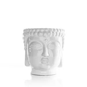 White Buddha Candle - Decorative Candle with Unique Design for Aroma and Room Decoration