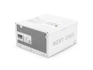 NZXT ATX 3.1 850 Watt 80 Plus Gold Fully Modular Low-Noise Power Supply - White - PA-8G2BW-US