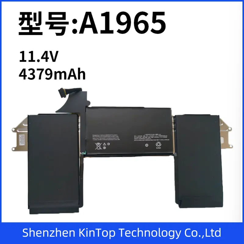 11.4V4379mAh A1965 Black Laptop Battery for Apple MacBook Air 13 A1965 A1932 A2179 2018 2019 2020 Replacement Battery Li-ion Battery