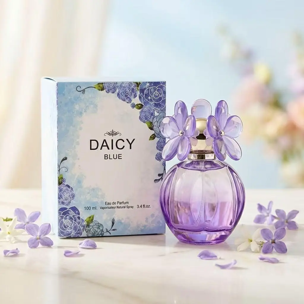 DAICY BLUE Eau de Parfum Spray, Captivating & Long-Lasting Women Perfumes with a Fresh Floral, Fruity & Woody Musk Scent, Ideal for Gifting, 100ml, Edp Perfume Sprays