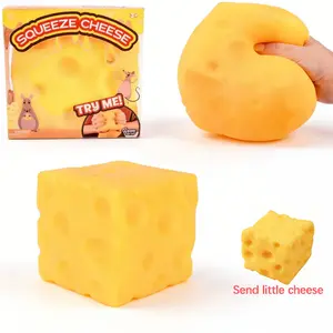 [Buy One Get One Free]Cheese Cube Squishy Toy - SlowRising StressReliever, Fun & Safe for Kids & Adults