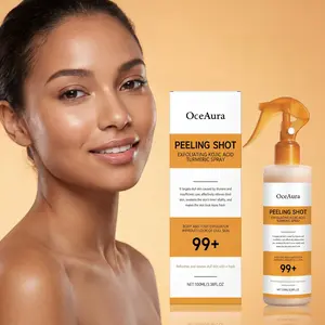 Kojic Acid & Turmeric Exfoliating Spray, Body Exfoliant, BodyExfoliator, Moisturizing Body Cleanser, Gentle Skin Care forMost Skin Types Including Sensitive Skin