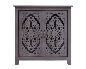 Solid Wood Handcrafted Sideboard Cabinet - 38"H x 36"W x 16"D