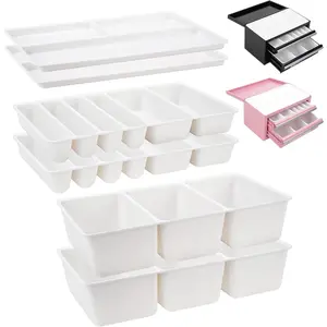 6 Pcs Tool Box Organizer Tray Divider Set For 2-Drawer Mini ToolBox, Tool Desk Drawer Organization, Pefect for Storing Gadgets, Toolbox accessories (Only compatible with the old version.)