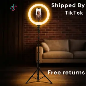 10" Video Light Kit, Ring Light with 64" Adjustable Tripod, Dimmable LED Fill Light for USB-Powered, Vlogging Kit Perfect for Makeup, TikTok, YouTube, Photography, Zoom Calls#Easter Gift#SummerVibes