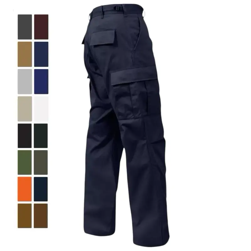 ROTHCO Women's Original Tactical Cargo Pants - Basic Mid Waist Straight Leg, Cotton/Poly Fitted Fabric, Adjustable Waist Tabs, Button Fly, Drawstring Bottoms, Reinforced Seat/Knees, Pockets, Machine Washable, All Seasons, Multi-Size, 29”/32”/35” Inseam, C
