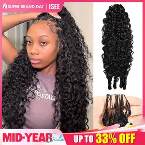 ISEE HAIR Human Hair Crochet Hair Extensions – Miracle Knots Pre-Separated Crochet Braids, Boho Knotless Braids, Summer Braids, Goddess Braids, Burmese Curly, Kinky Curly, Water Wave, Vacation Hair Summer Hairstyles#SummerWins #DealsForYouDays